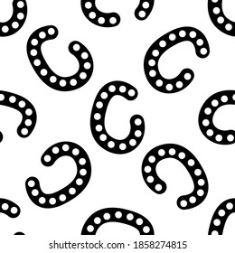 Outline seamless pattern with polka-dot russian alphabet letter on white background. Cute black and white font in flat style. Geometric letter print.
Stock vector illustration for design, decor