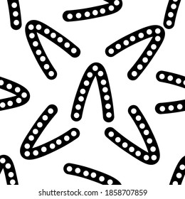 Outline seamless pattern with polka-dot russian alphabet letter on white background. Cute black and white font in flat style. Geometric letter print.
Stock vector illustration for design, decor