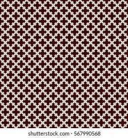 Outline seamless pattern with repeated geometric figures. Ornamental abstract background. Oriental motif. Digital paper for textile print, page fill. Vector art illustration.