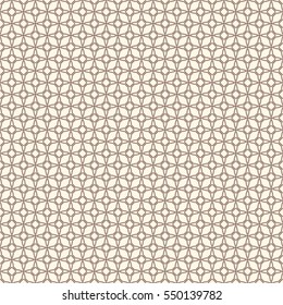 Outline seamless pattern with stylized repeating stars. Simple geometric ornament. Modern stylish texture. Scrapbook digital paper, textile print, page fill. Vector illustration.