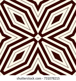 Outline seamless pattern with stylized repeating stars. Simple geometric ornament. Modern stylish texture. Scrapbook digital paper, textile print, page fill. Vector illustration