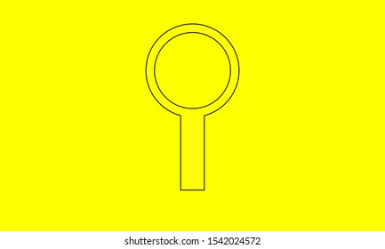outline search button logo is a simple logo, compatible for any company.