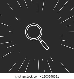 Outline search icon illustration isolated vector sign symbol