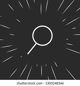Outline search icon illustration isolated vector sign symbol