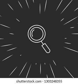 Outline search icon illustration isolated vector sign symbol