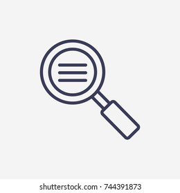 Outline search menu  icon illustration vector symbol