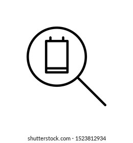 Outline search ui vector icon editable vector stroke