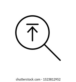 Outline search ui vector icon editable vector stroke