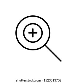 Outline search ui vector icon editable vector stroke