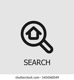 Outline search vector icon. Search illustration for web, mobile apps, design. Search vector symbol.