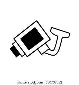 outline security camera privacy protection sign vector illustration eps 10