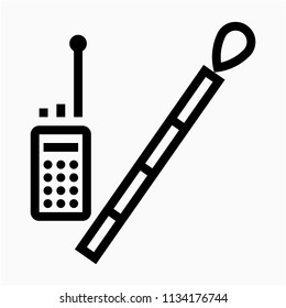 Outline Security pixel perfect vector icon