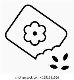 Outline seeds vector icon