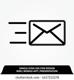 Outline send email message icon.send message vector illustration