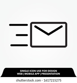 Outline send message icon.send message vector illustration
