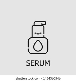 Outline serum vector icon. Serum illustration for web, mobile apps, design. Serum vector symbol.