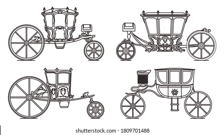 Conjunto de esquema de carro dormeusmo o carro real