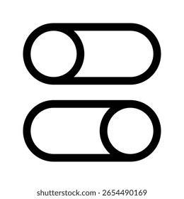 Outline settings icon for options, preferences, or configuration