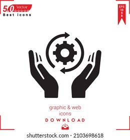 Outline settings Icon. settings icon vector isolated on white background. Graphic design, material-design, Best sellers 2022 icons, mobile application, UI UX design, EPS 10 format vector