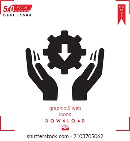 Outline settings Icon. settings icon vector isolated on white background. Graphic design, material-design, Best sellers 2022 icons, mobile application, UI UX design, EPS 10 format vector
