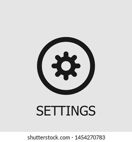 Outline settings vector icon. Settings illustration for web, mobile apps, design. Settings vector symbol.