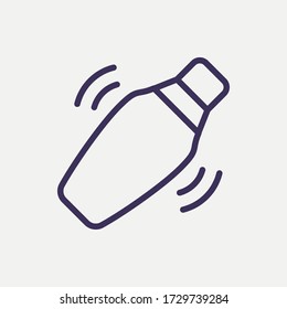 Outline shaker icon.shaker vector illustration. Symbol for web and mobile
