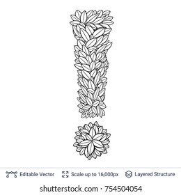 Outline shape isolated on white. Vector icon easy to edit.