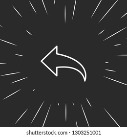 Outline share arrow icon illustration isolated vector sign symbol