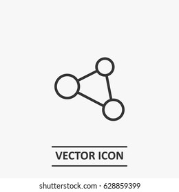 Outline share   icon illustration vector symbol