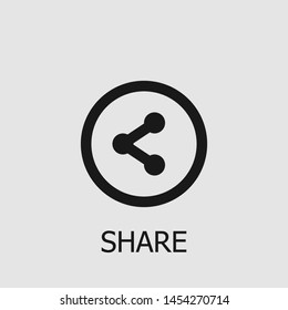 Outline share vector icon. Share illustration for web, mobile apps, design. Share vector symbol.