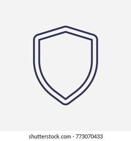 Outline Shield Icon Illustration Vector Symbol