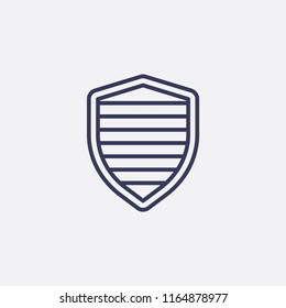 Outline shield icon illustration,vector security sign symbol