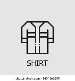 Outline shirt vector icon. Shirt illustration for web, mobile apps, design. Shirt vector symbol.