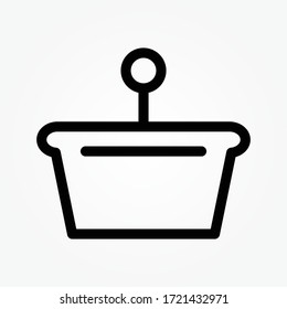 outline shopping symbol icon design