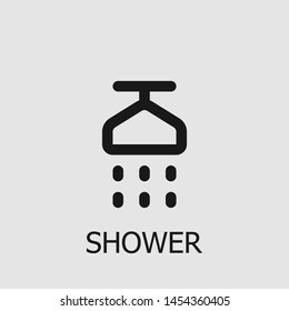 Outline shower vector icon. Shower illustration for web, mobile apps, design. Shower vector symbol.