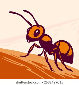 Outline and silhouette art of ant, Pen icon, birds, art Vector set on a white background.