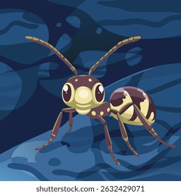 Outline and silhouette art of ant, Pen icon, birds, art Vector set on a white background.