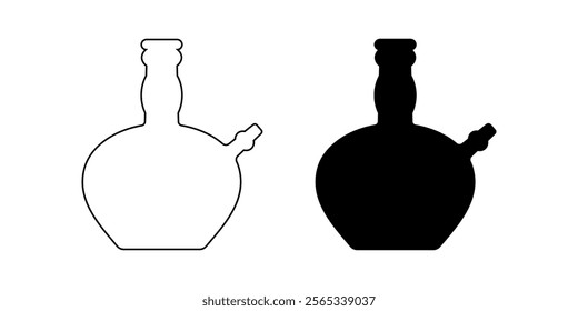 outline silhouette kendi icon set