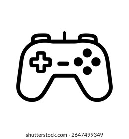 Outline Simple Controller Console com botões para entretenimento ícone de jogos