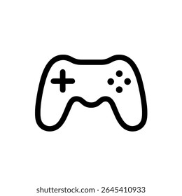Descrição Simples Gamepad Controller Joystick Console Gaming Icon Illustration