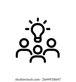 Descrever Ideia De Grupo Simples Equipe Reunião De Pessoas De Negócios Ícone Ilustração