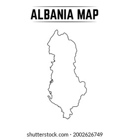 Esquema Mapa simple de Albania