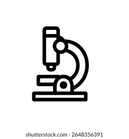 Desenhar a Ferramenta de Instrumento de Microscópio Simples para Pesquisa Científica Ícone