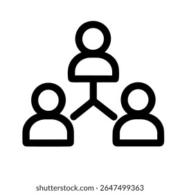 Esquema Personas de conexión de red simples Forma Icono Comunicación social