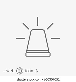 outline siren vector icon