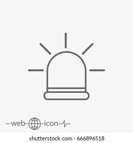 outline siren vector icon
