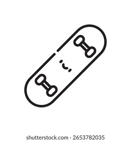 Vector de skateboard en el fondo blanco