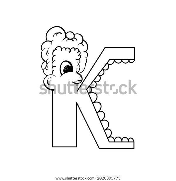 Outline sketch alphabet character K. handraw
sketch alphabet.