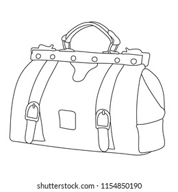  outline, sketch bag with handles