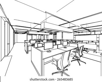 84,674 Office interior sketch Images, Stock Photos & Vectors | Shutterstock